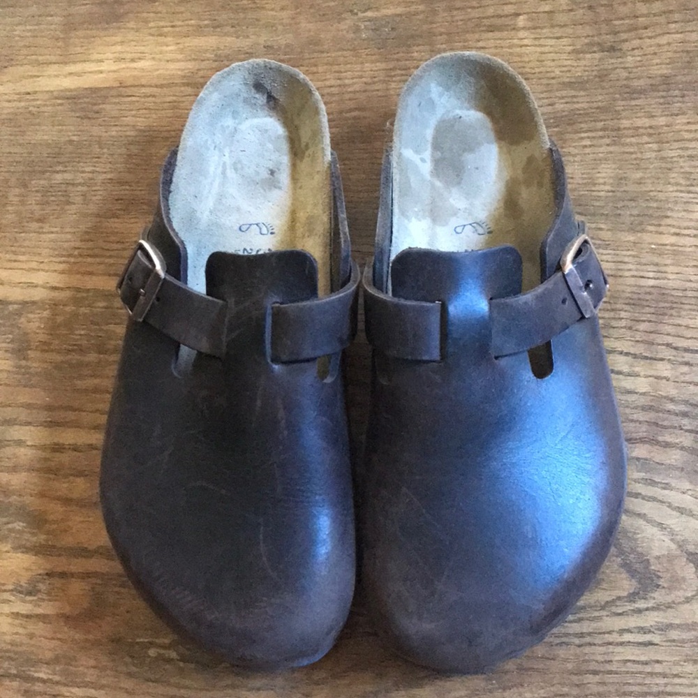 Oiled Birkenstock Mules